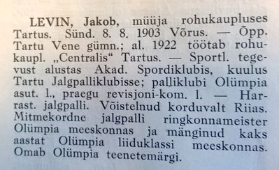 Levin Jakob (1903-?)
