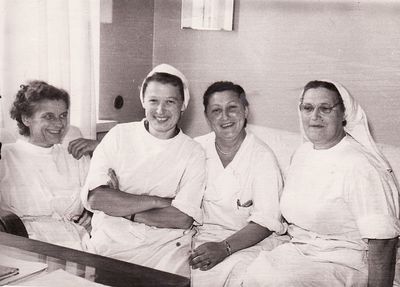 Tõnismäe polyclinic around 1970 
III from left Dr Raissa Pats (Orlov)
