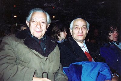 Solomon (Scholem) Stupel and Ilja Dubin (right)
