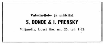 Donde Shaul and Prenski Israel
