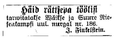 Finkelstein J.
1901
