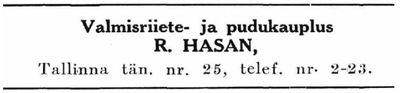 Hasan Rahmiel. Rakvere
