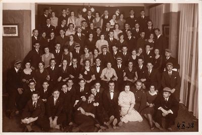 1932. Tartu students. 4.10.1932. Celebrating 10 years of Hasmonea
