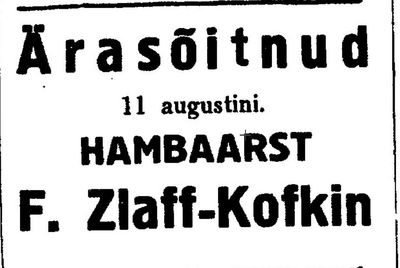 Kofkin (Zlaff) Feiga
