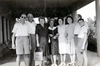 Arie Miller (Wulf Krakusen) (second left) with unknown people in Netania, Israel in 1947.
If you recognise someone on the picture - please let me know at mr@eja.pri.ee
Keywords: [K] [unknown]