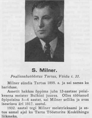Milner Schmere (1899-?)
