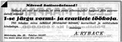 Rybak Abram-Leib, tailor
