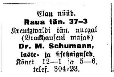 Schumann Moses (Movscha, Moritz)
