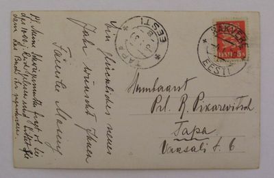 Card from Rakvere (Estonia) to Tapa (Estonia) - 1930
